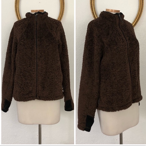 Mountain Hardwear Jackets & Blazers - Mountain Hardwear Brown Teddybear Fleece Zip Up